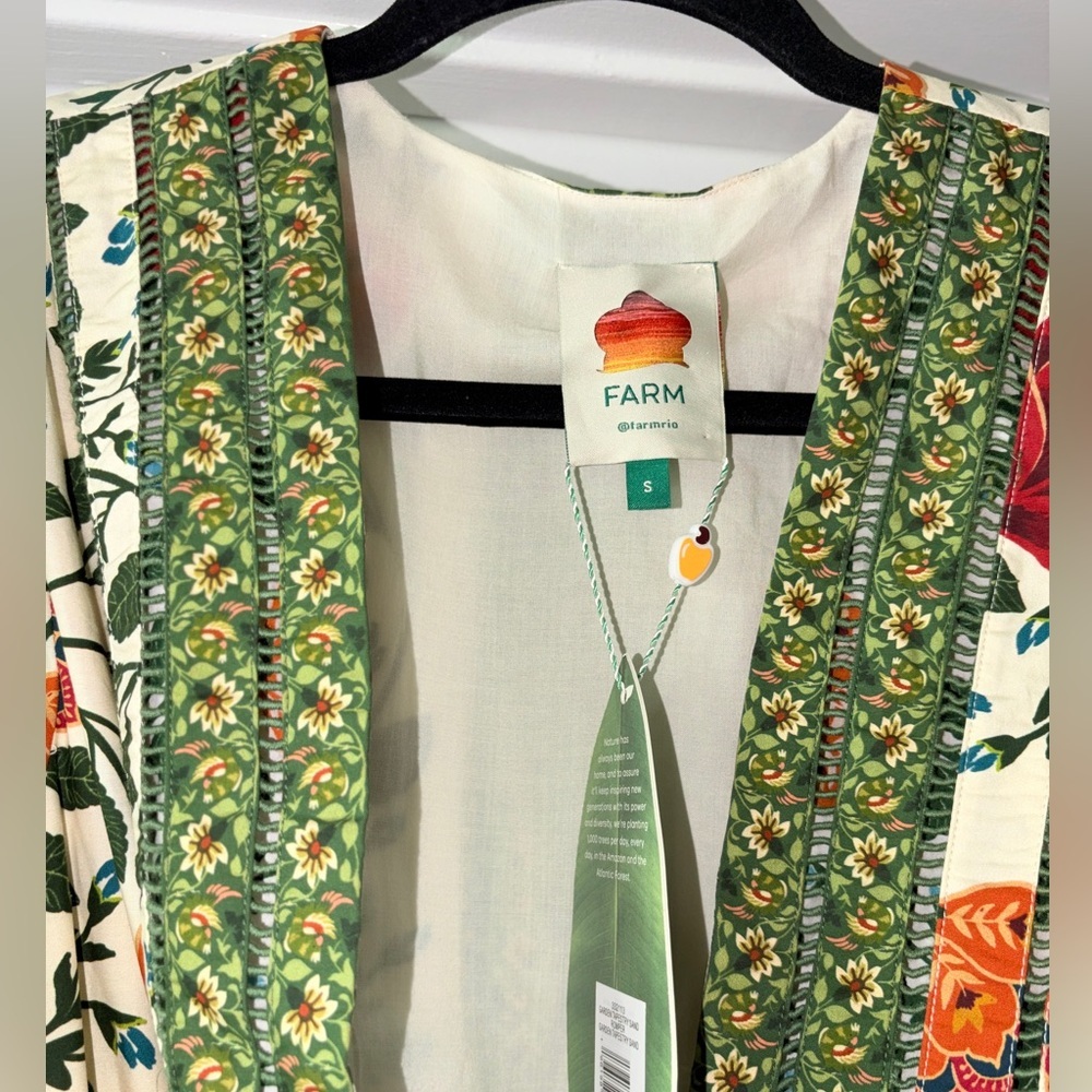 Farm Rio: Sand Garden Tapestry Organic Cotton Romper - Picture 7 of 11